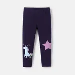 Naia Toddler Girl Unicorn Print/Stripe Leggings blueblack