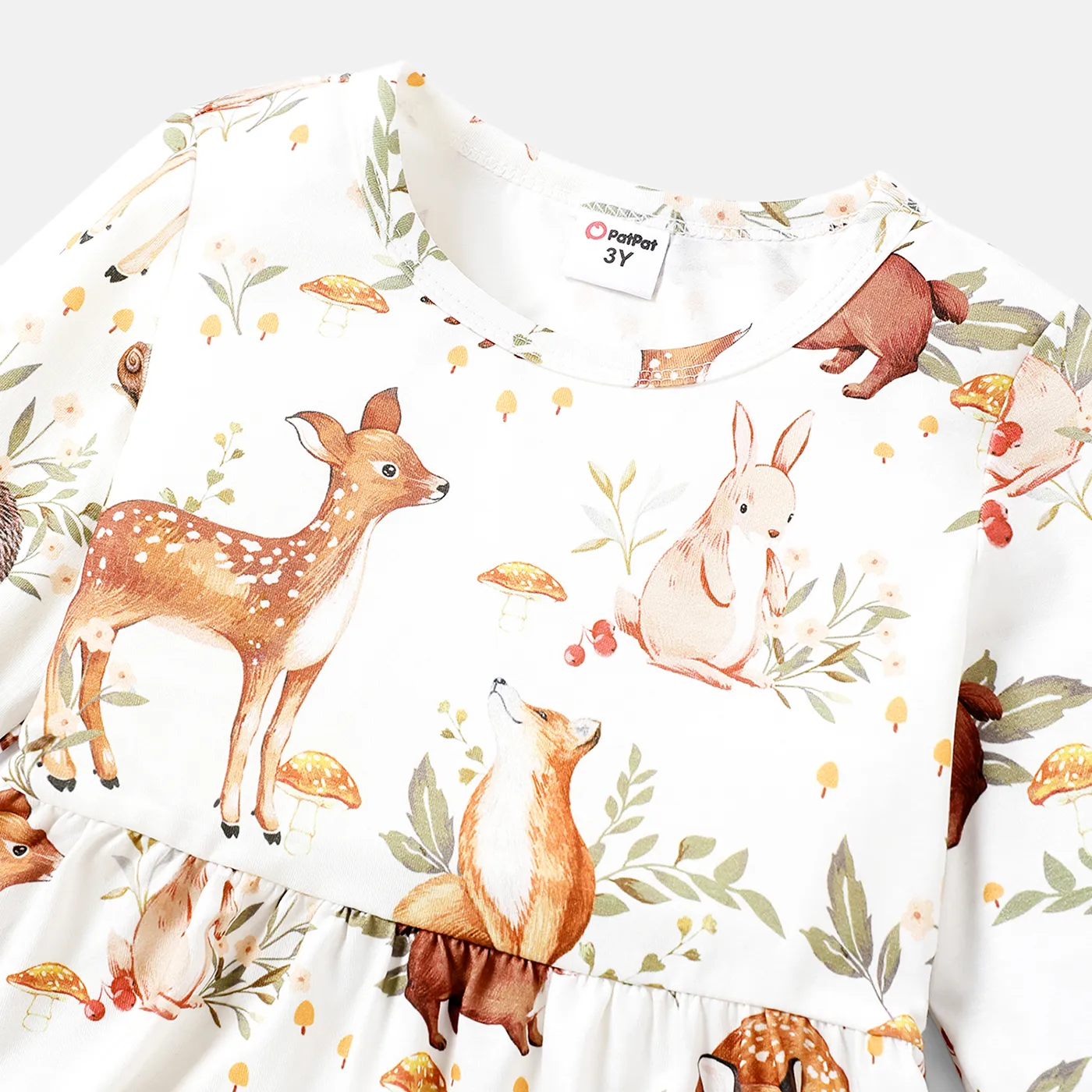 Naia Toddler Girl Animal Print Long-sleeve Dress Colorful image 3