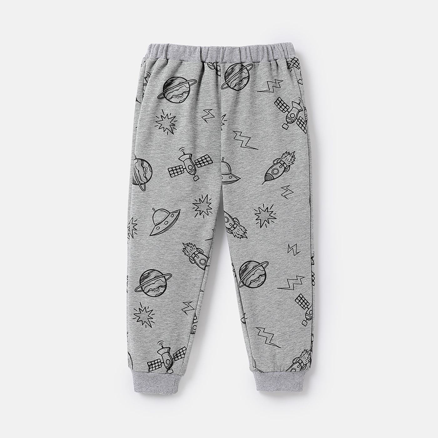 

Toddler Boy Allover Space Print Cotton Elasticized Pants