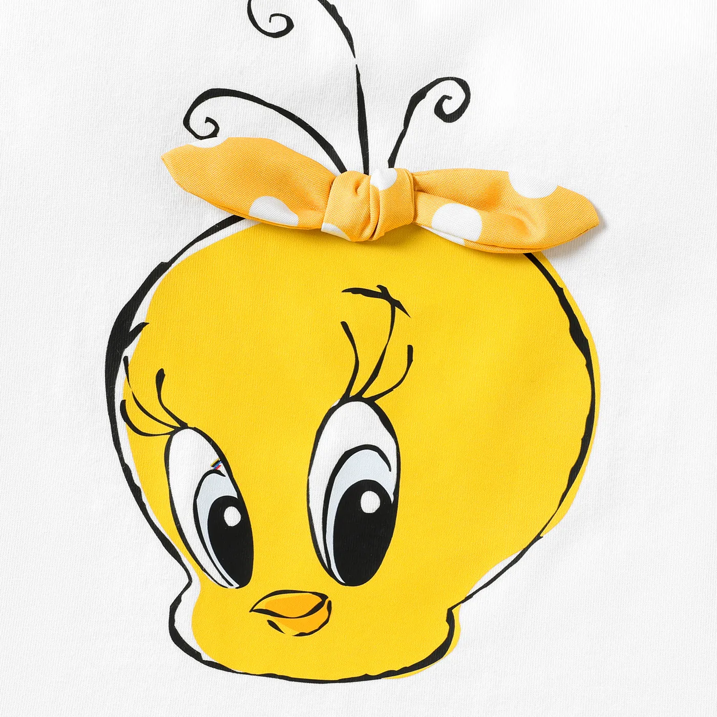 Looney Tunes قطعتان 4 - 14 سنة أطقم حريمي نقش حيوانات حافة قرن حيوان أبيض image 5