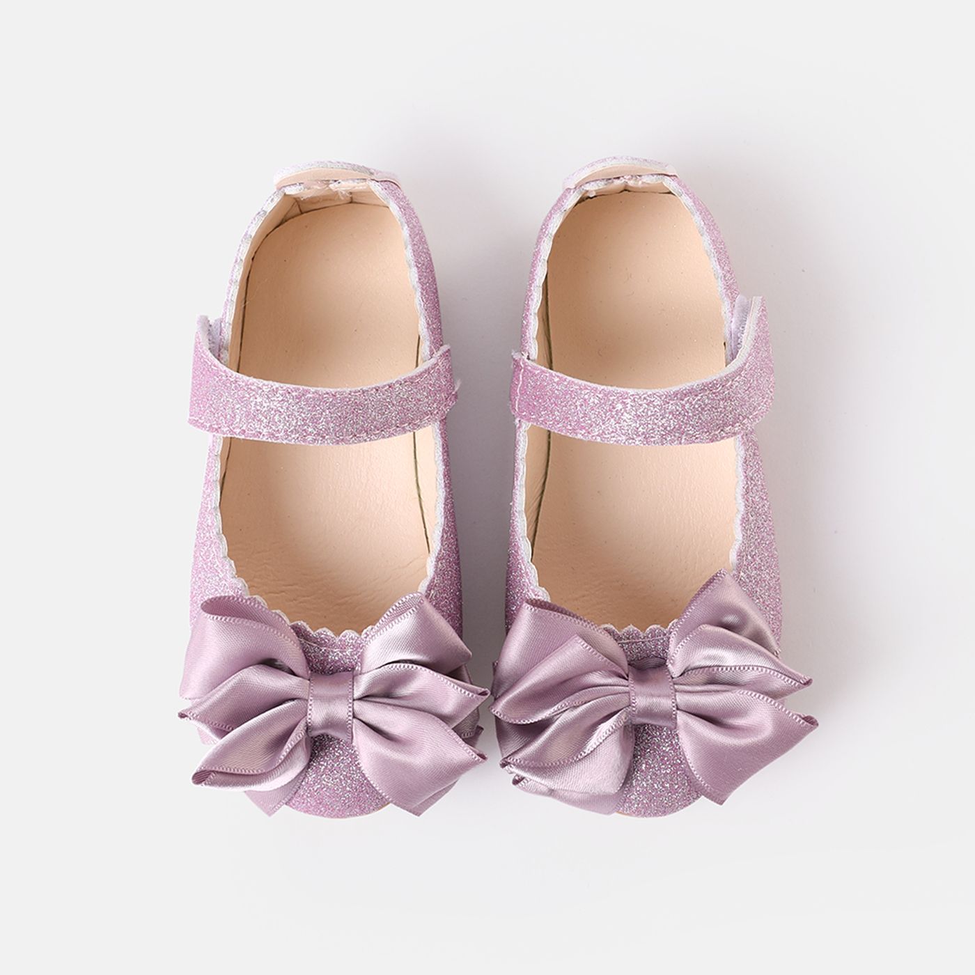 

Toddler / Kid Bow Decor Glitter Mary Jane Shoes