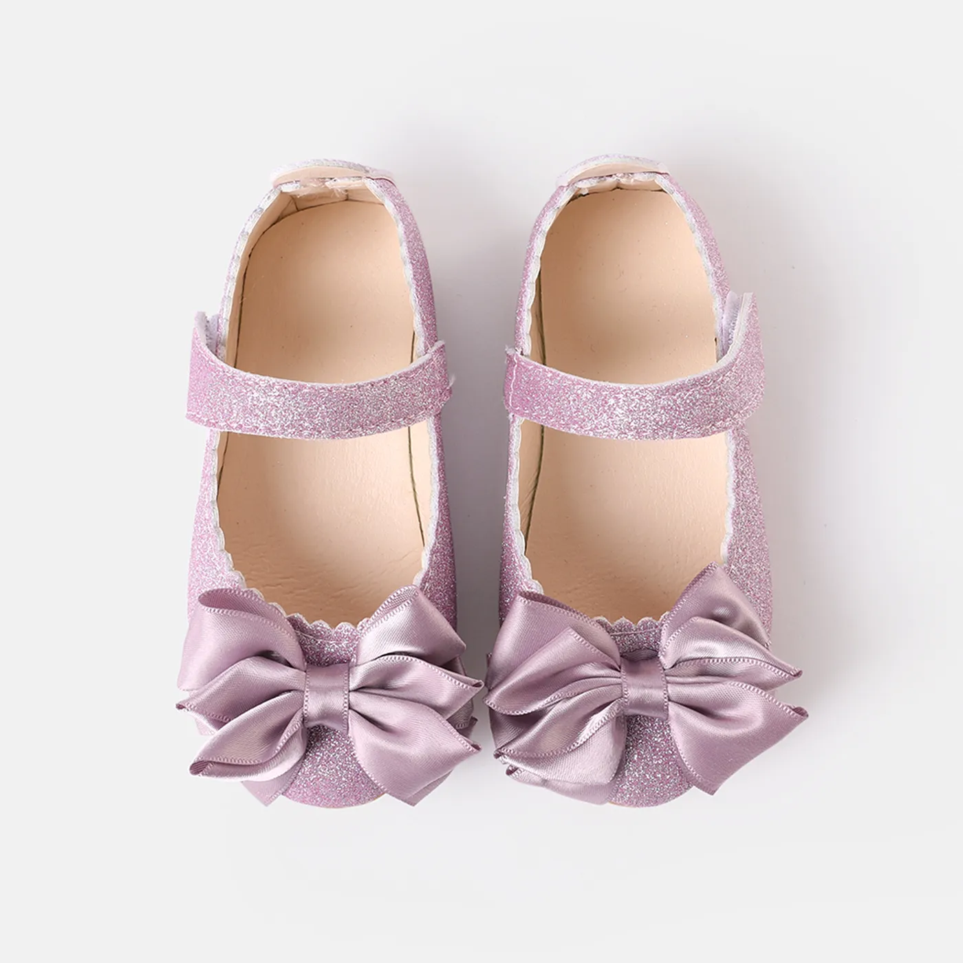 Toddler / Kid Bow Decor Glitter Mary Jane Shoes