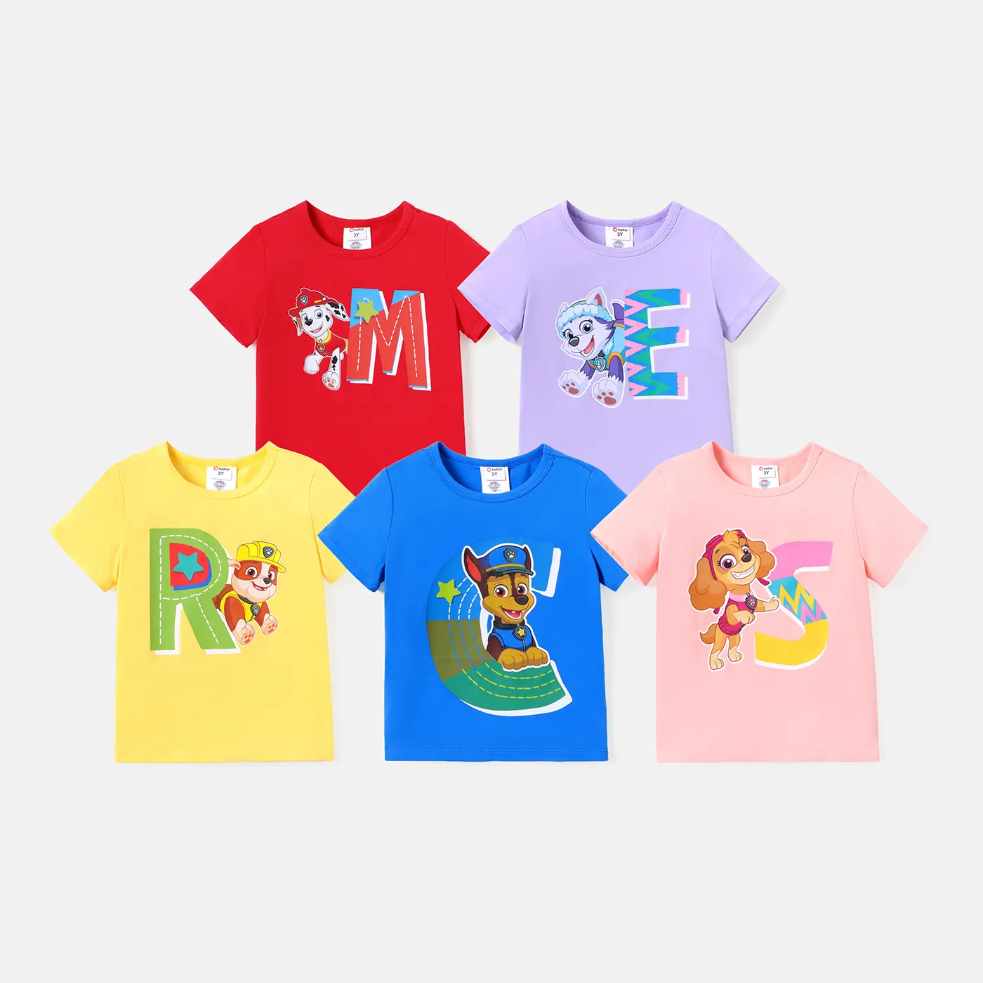 PAW Patrol Toddler Boy/Girl Short-sleeve Cotton Tee Pink image 3