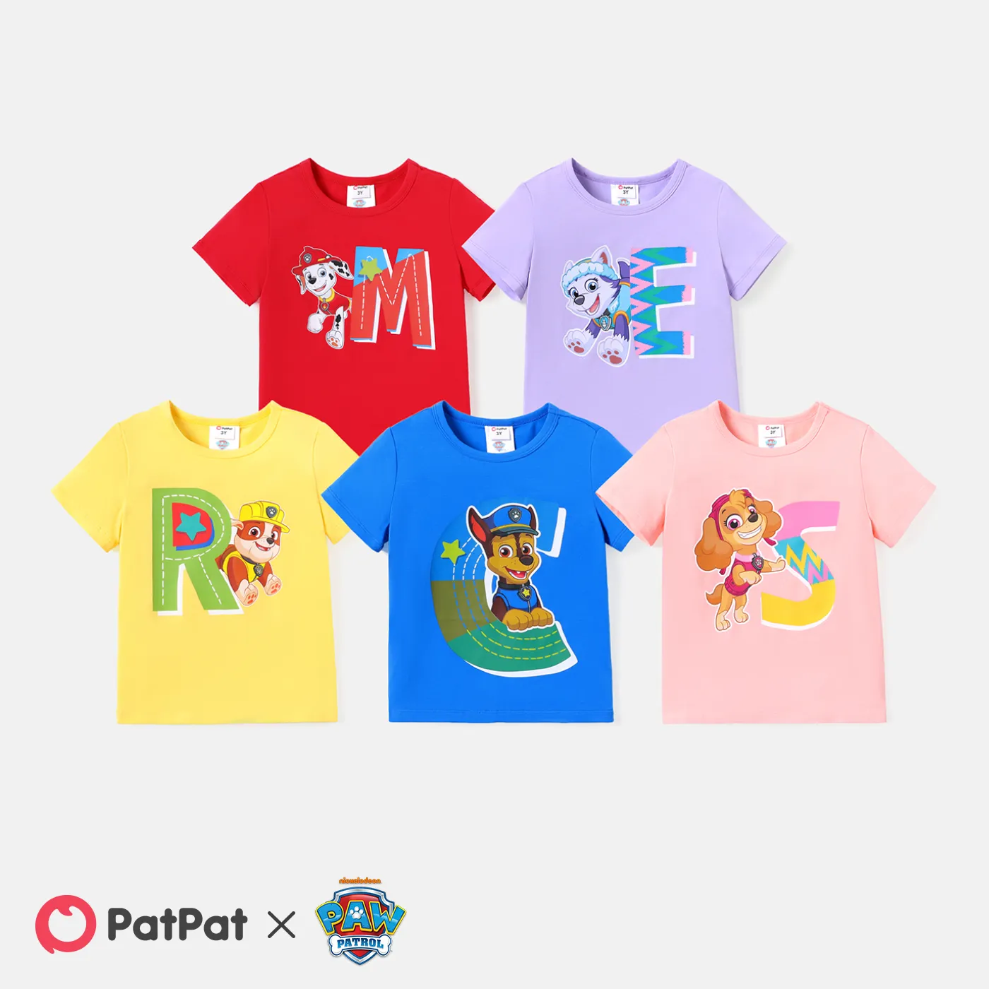 PAW Patrol Toddler Boy/Girl Short-sleeve Cotton Tee Pink image 2
