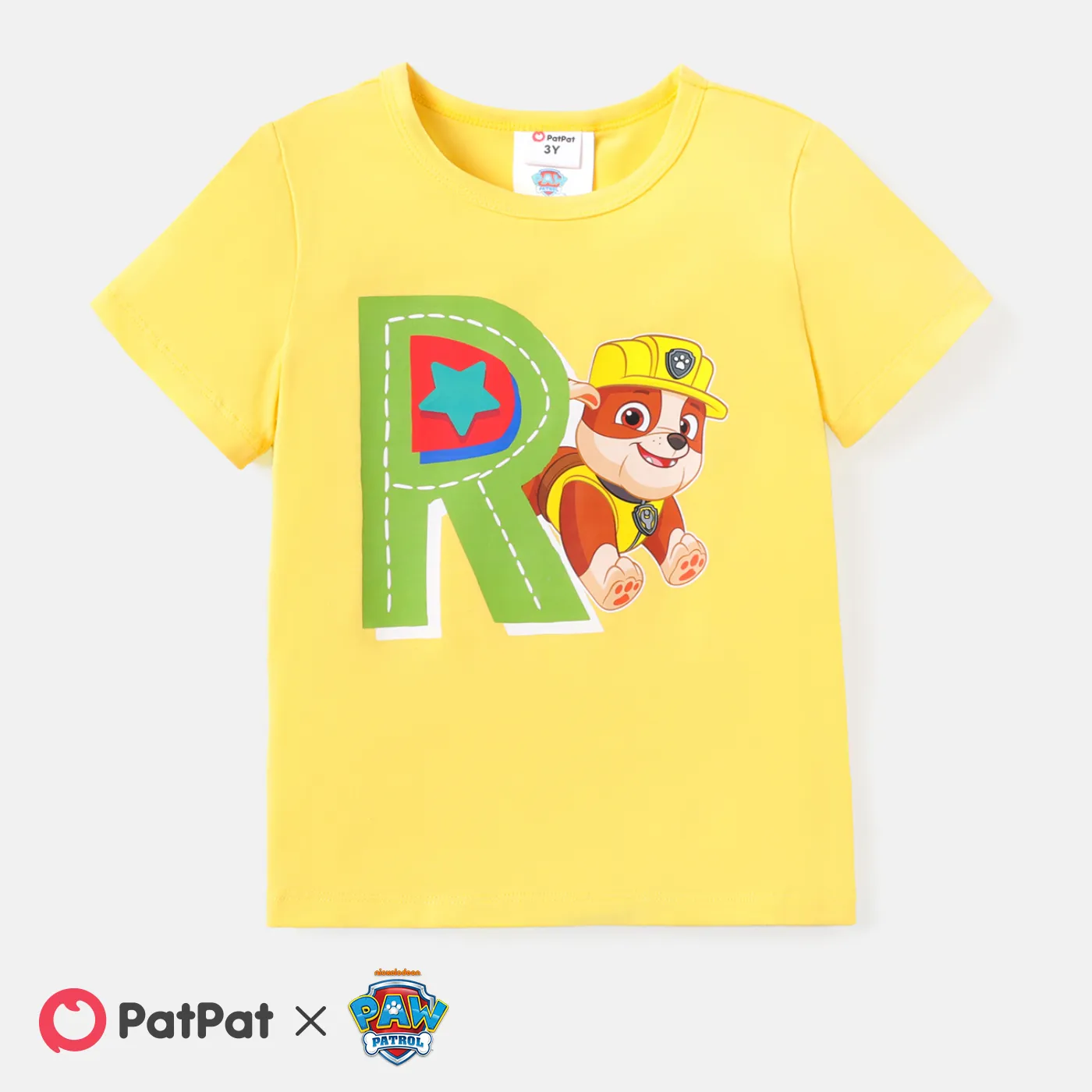 PAW Patrol Toddler Boy/Girl Short-sleeve Cotton Tee Yellow