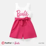 Barbie Mommy and Me Letter Print Belted Combo Tank Rompers  image 2