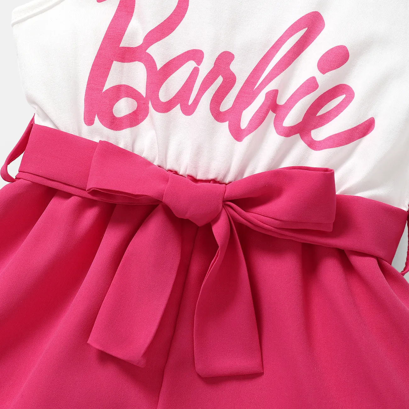 Barbie Muttertag Ärmellos Baby-Overalls Mama und ich weiß big image 1