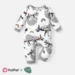 Naia™ Baby Boy Allover Sloth Print Long-sleeve Jumpsuit  image 2