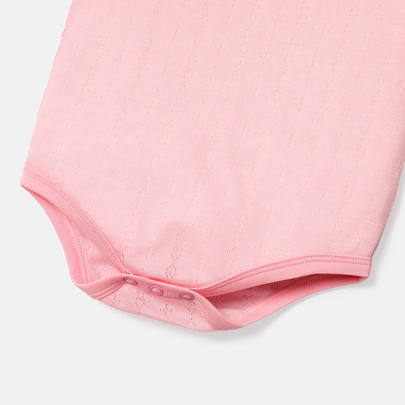 2pcs Baby Girl Solid Cami Romper & Shorts Set Pink big image 1