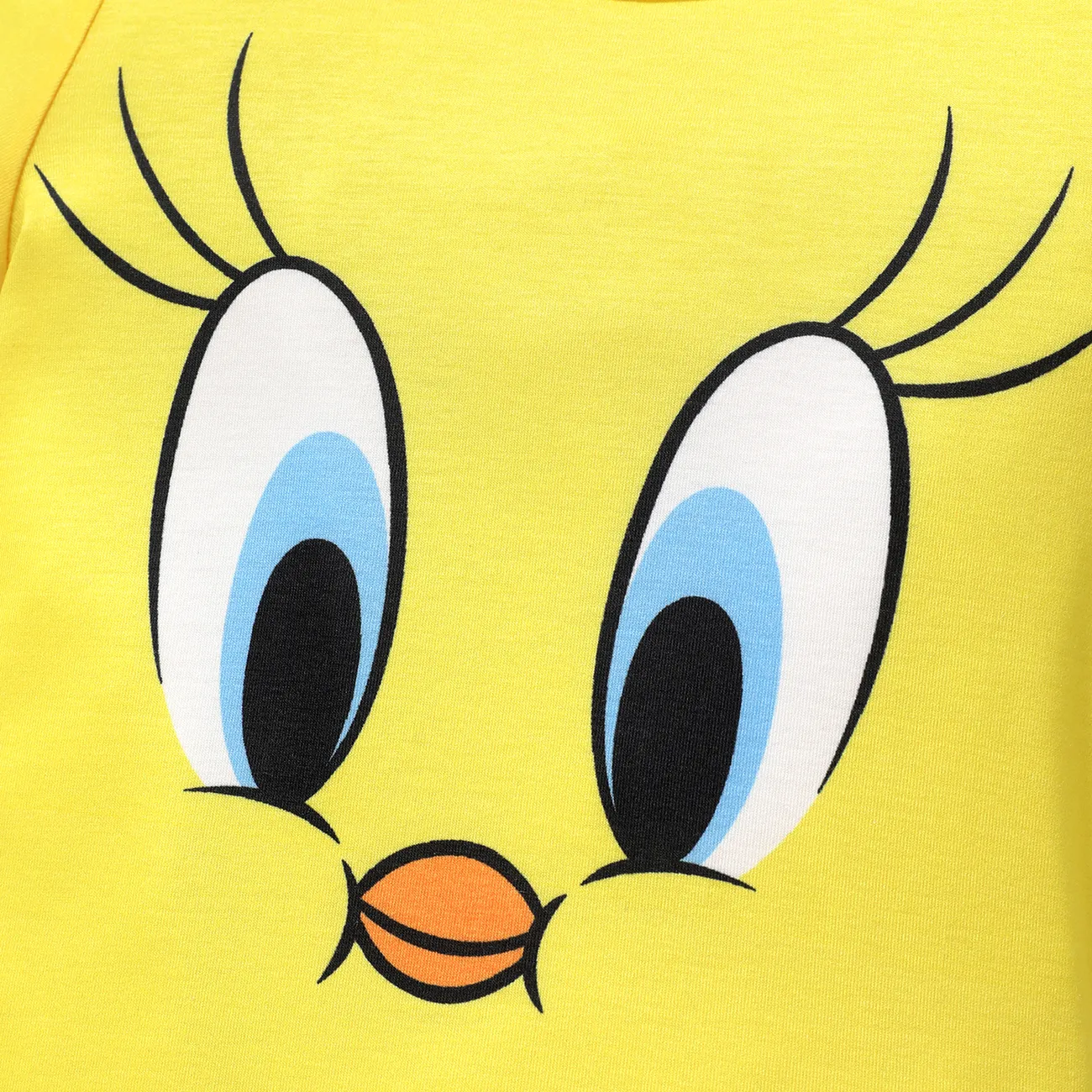 Looney Tunes Ostern Baby Mädchen Tiere Lässig Kurzärmelig Strampler gelb big image 1