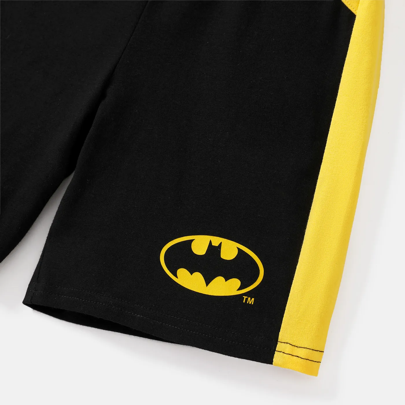 Batman 2pcs Kid Boy Cotton Tank Top and Colorblock Shorts Set Yellow image 5