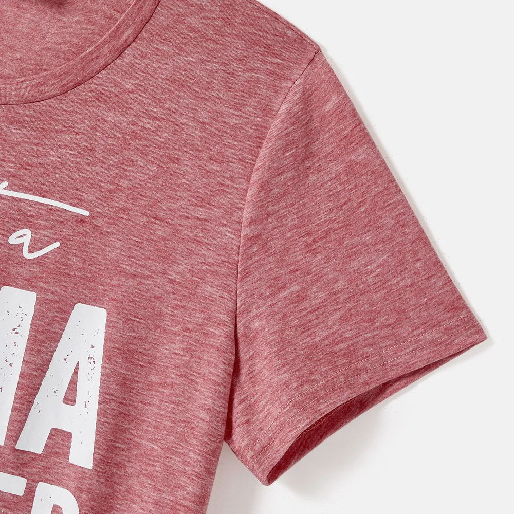 Mommy and Me Short-sleeve Letter Print Tee big image 10