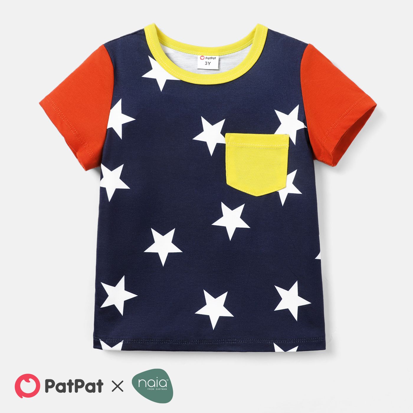 Naia Toddler Boy Pocket Design Colorblock Short-sleeve Tee