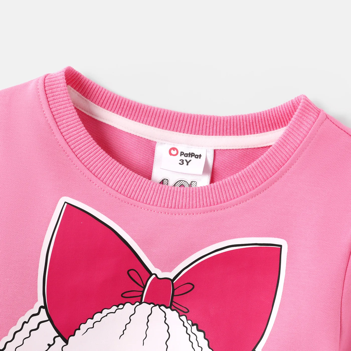 L.O.L. SURPRISE! Toddler Girl Character Print Cotton Pullover Sweatshirt Hot Pink image 3