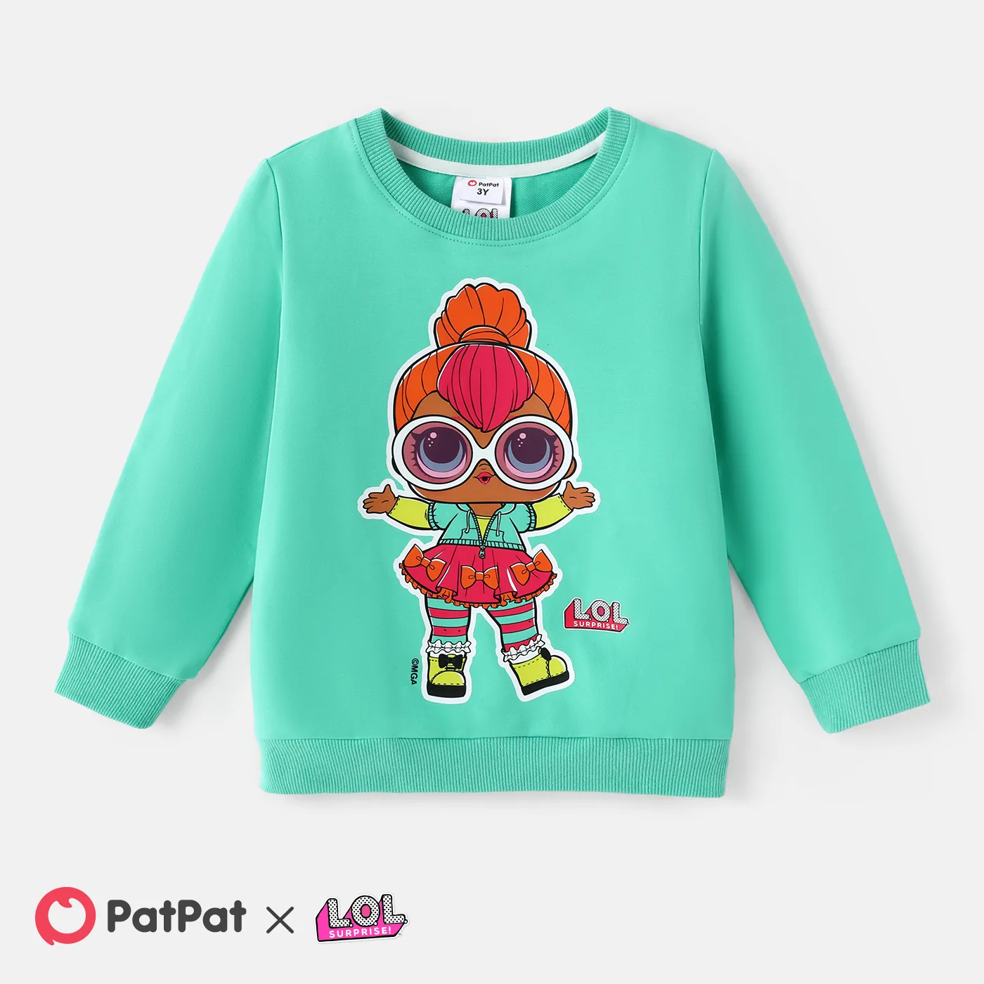 L.O.L. SURPRISE! Toddler Girl Character Print Cotton Pullover Sweatshirt Dark Blue