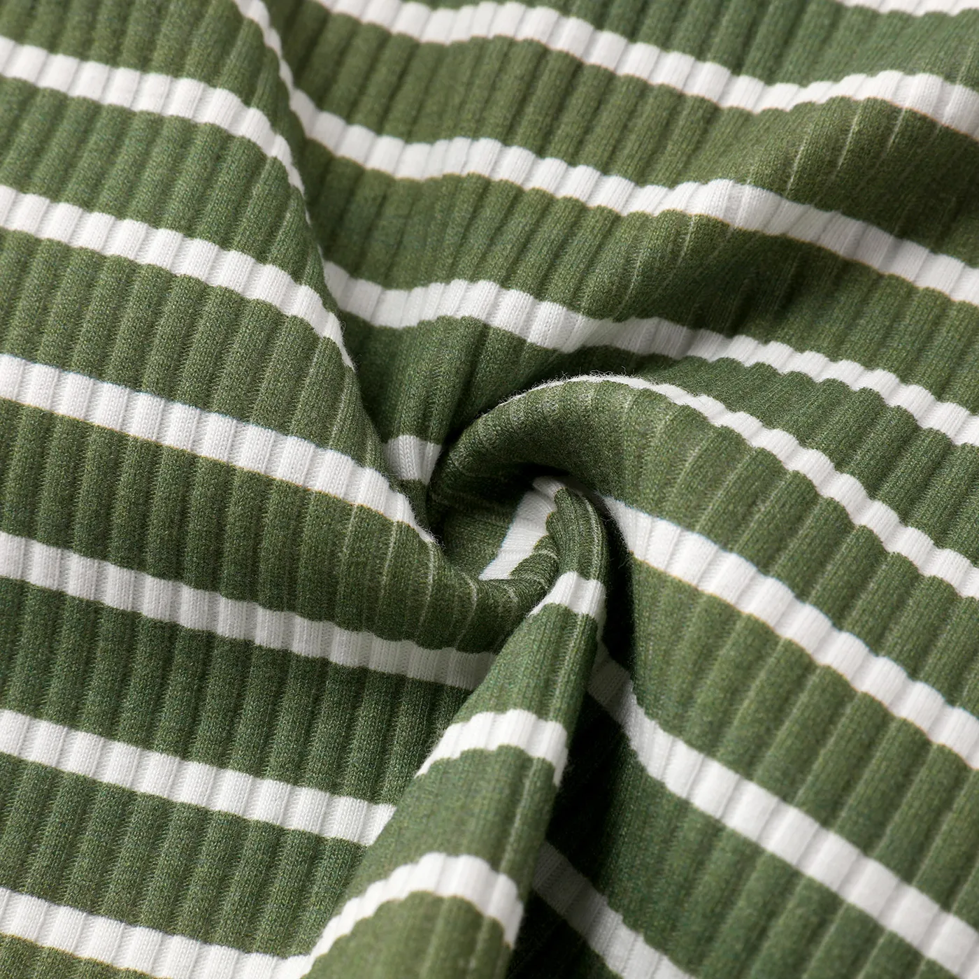 Baby Girl Cotton Ribbed Striped Short-sleeve Tee  image 6