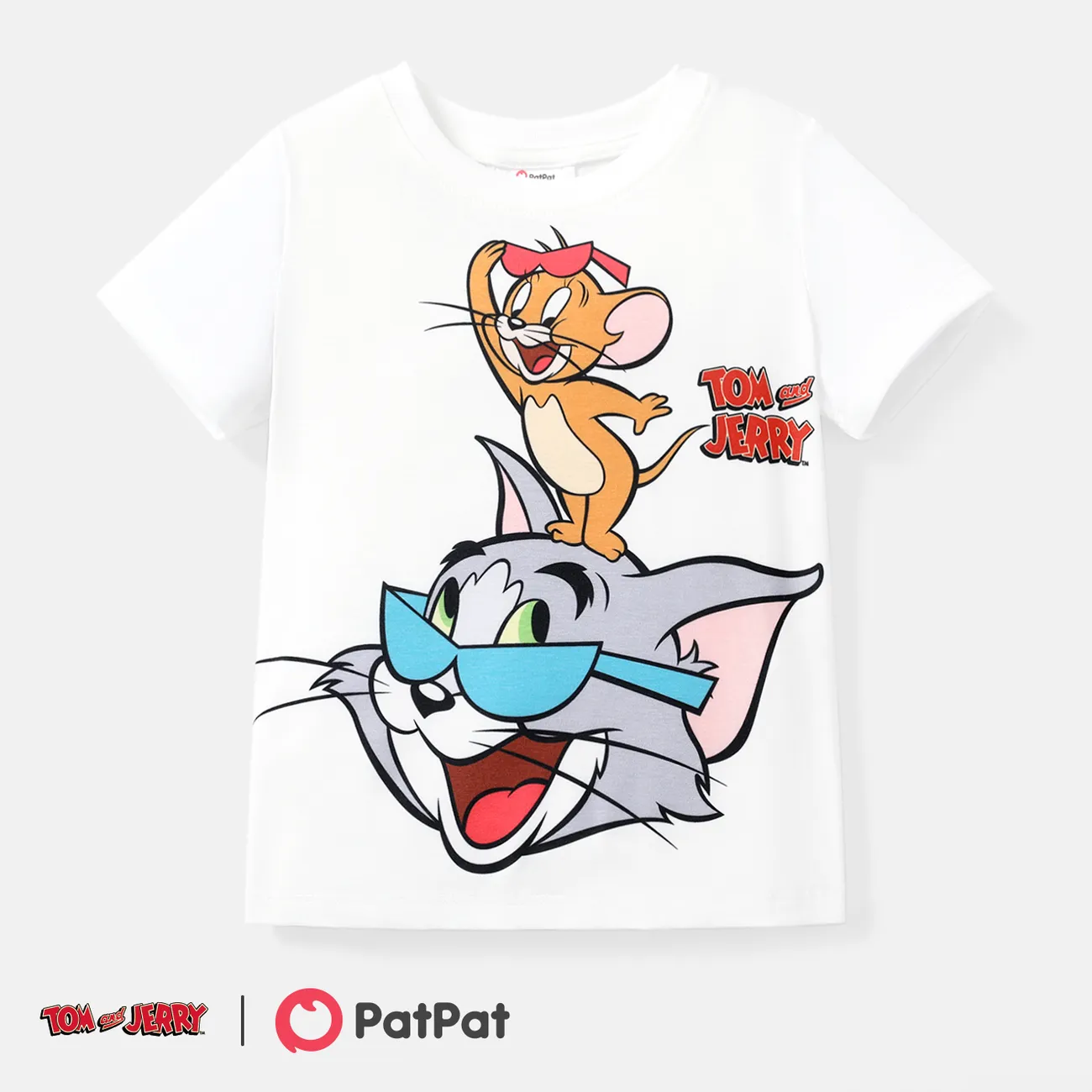 Tom and Jerry Family Matching Graphic Print Short-sleeve Naia™ Tee Multi-color big image 1