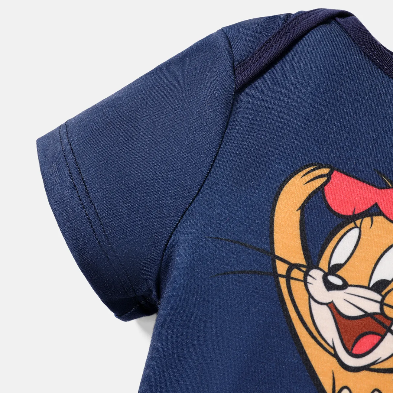 Tom and Jerry Familien-Looks Muttertag Katze Kurzärmelig Familien-Outfits Oberteile Mehrfarbig big image 1