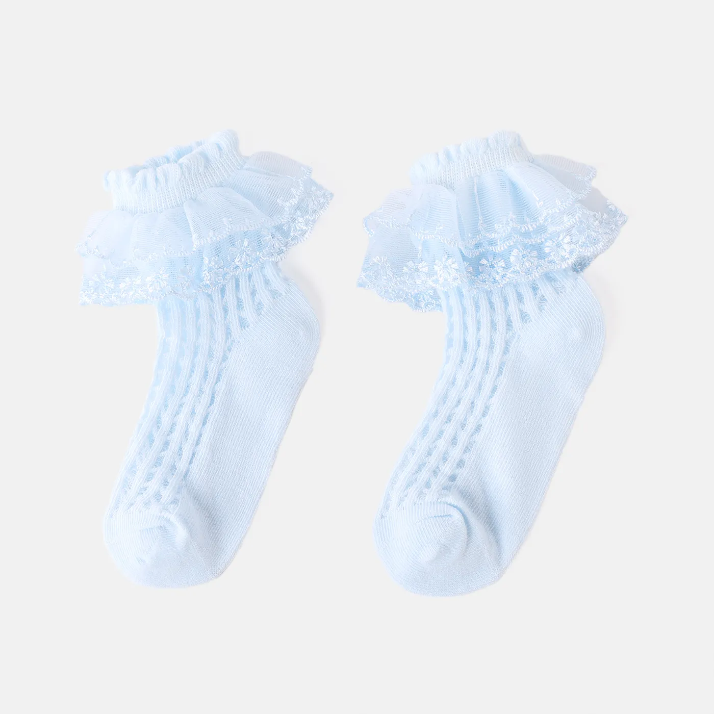 

Baby / Toddler / Kid Lace Trim Mesh Thin Socks