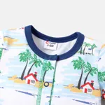 Baby Boy 100% Cotton Short-sleeve Allover Coconut Tree Print Romper  image 3