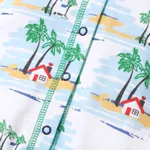 Baby Boy 100% Cotton Short-sleeve Allover Coconut Tree Print Romper  image 5