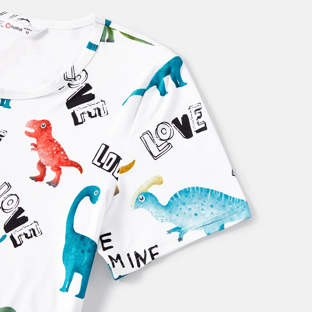 Look per tutta la famiglia Dinosauro Manica corta Coordinati per tutta la famiglia Set big image 14