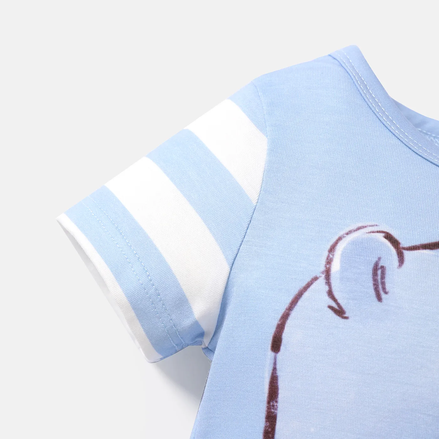 Care Bears Baby Boy/Girl Striped Short-sleeve Graphic Naia™ Romper  image 4