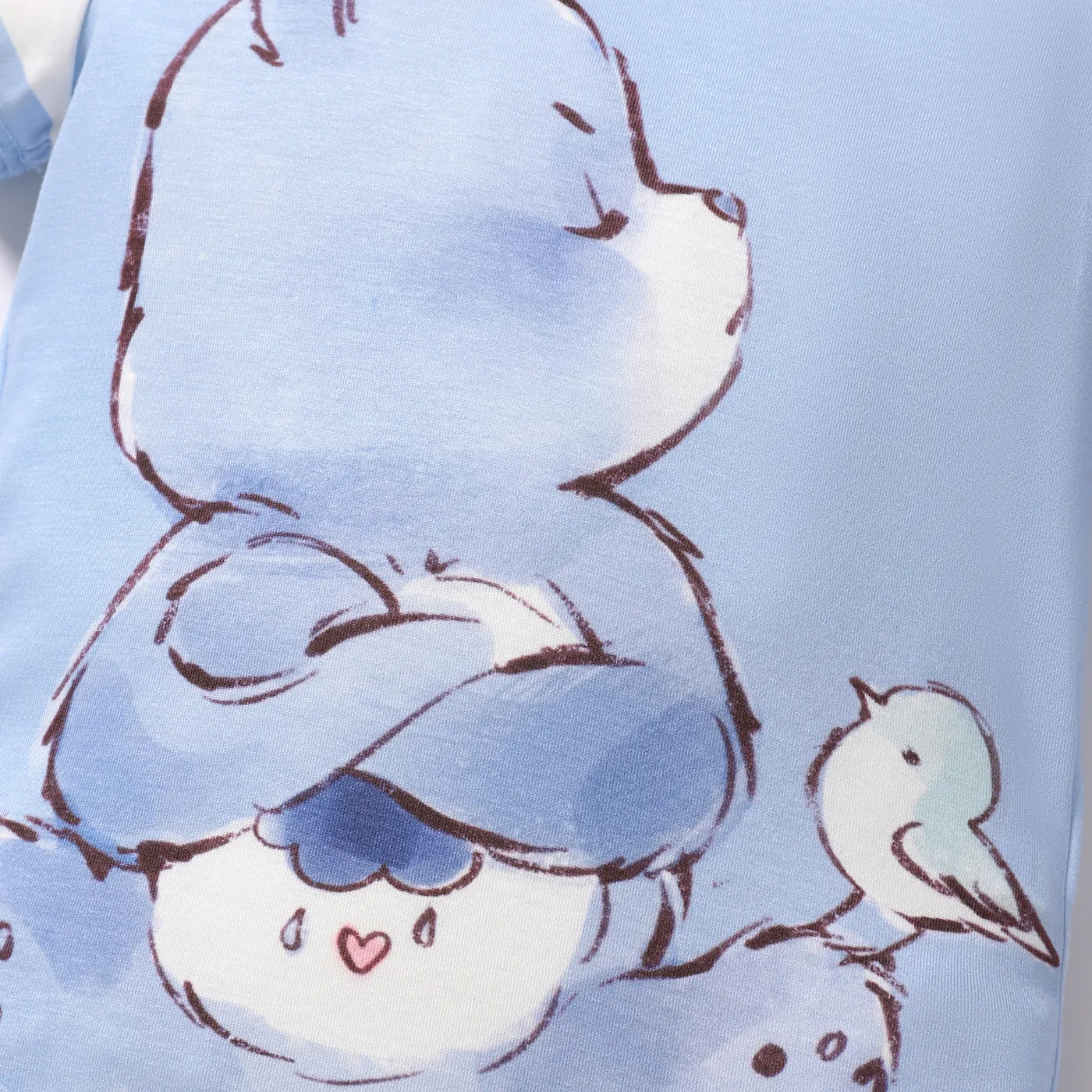 Care Bears Baby Boy/Girl Striped Short-sleeve Graphic Naia™ Romper  image 3