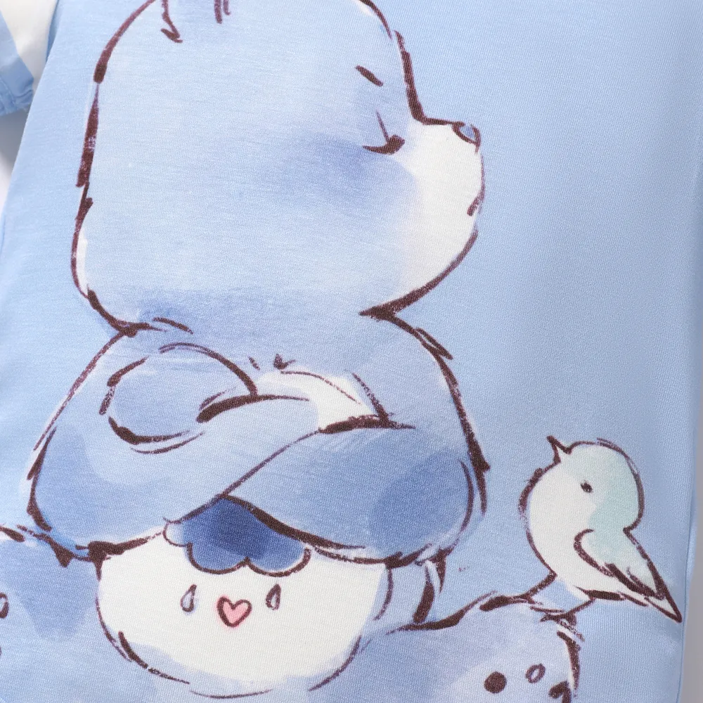 愛心小熊 嬰兒 中性 熊 童趣 短袖 連身衣  big image 3