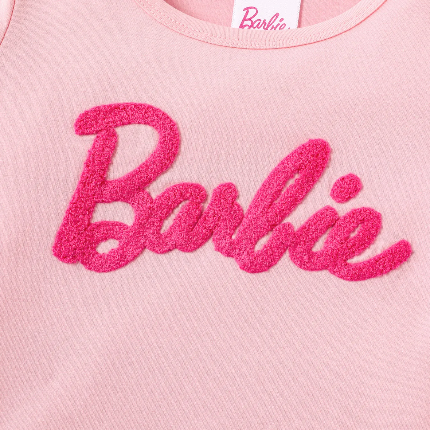 Barbie Toddler/Kid Girl Letter Embroidered Short-sleeve Cotton Tee  image 4