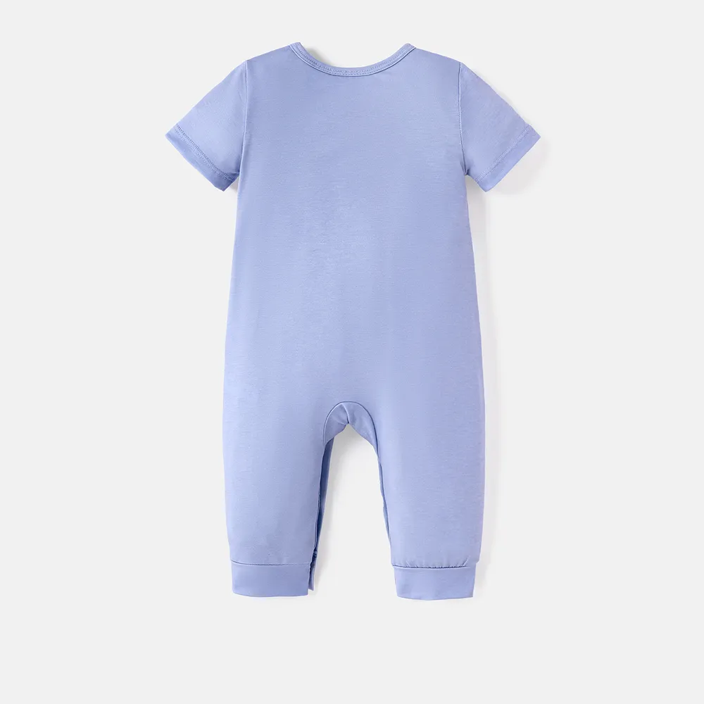 Care Bears Baby Boy/Girl Short-sleeve Striped Bear Graphic Naia™ Jumpsuit big image 2