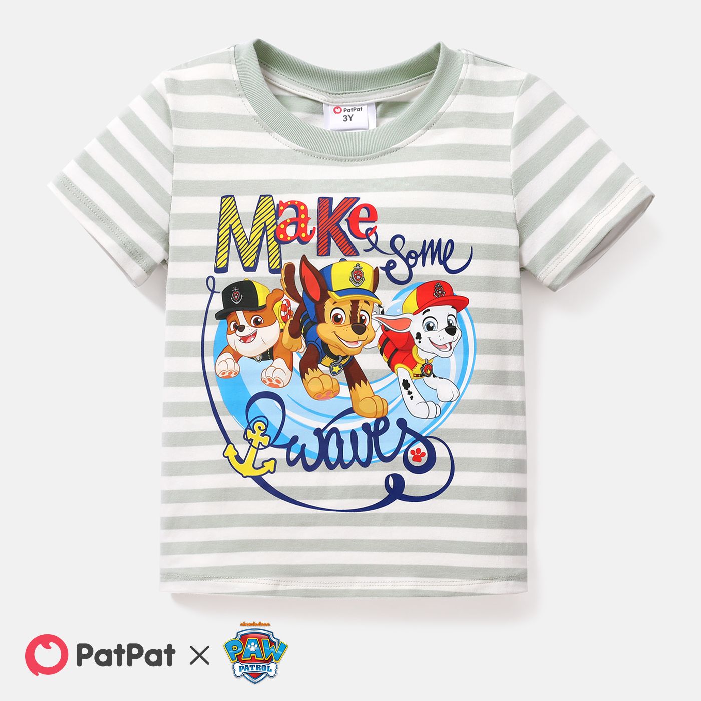 

PAW Patrol Toddler Boy/Girl Stripe Short-sleeve Cotton Tee