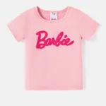 Barbie Toddler/Kid Girl Letter Embroidered Short-sleeve Cotton Tee  image 6