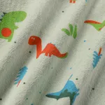 2pcs Baby Boy 100% Cotton Short-sleeve Allover Dinosaur Print Shirt and Solid Shorts Set  image 3