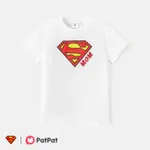 Superman Family Matching Cotton Short-sleeve Graphic White Tee  image 3