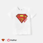 Superman Family Matching Cotton Short-sleeve Graphic White Tee  image 4