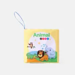 1 pc/6 pièces bébé livre en tissu bébé éducation précoce cognition ferme animal végétal animaux portant transport mer monde livre en tissu Jaune
