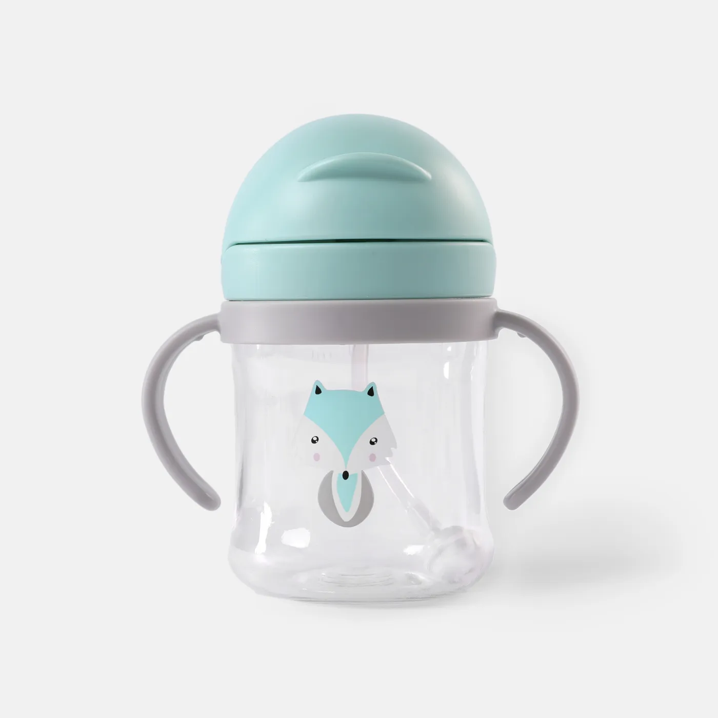 250ML/8.45OZ Crianças Palha Garrafa de Água À Prova de Quedas e À Prova de Vazamentos Copo de Água com Punho Fácil Uso para Kindergarten Toddler Straw Trainer Cup  image 4