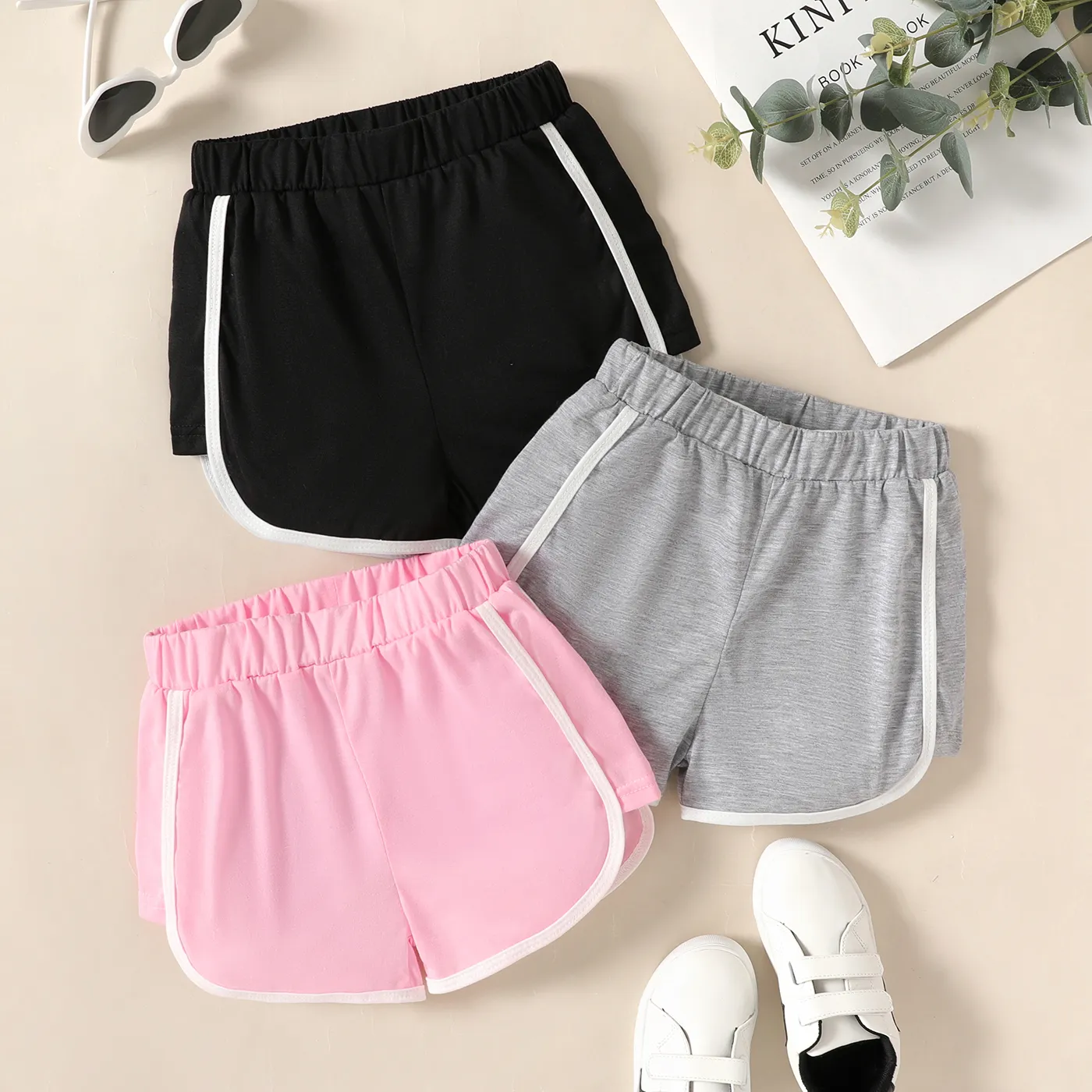 Kid Girl Colorblock Elasticized Shorts  image 2