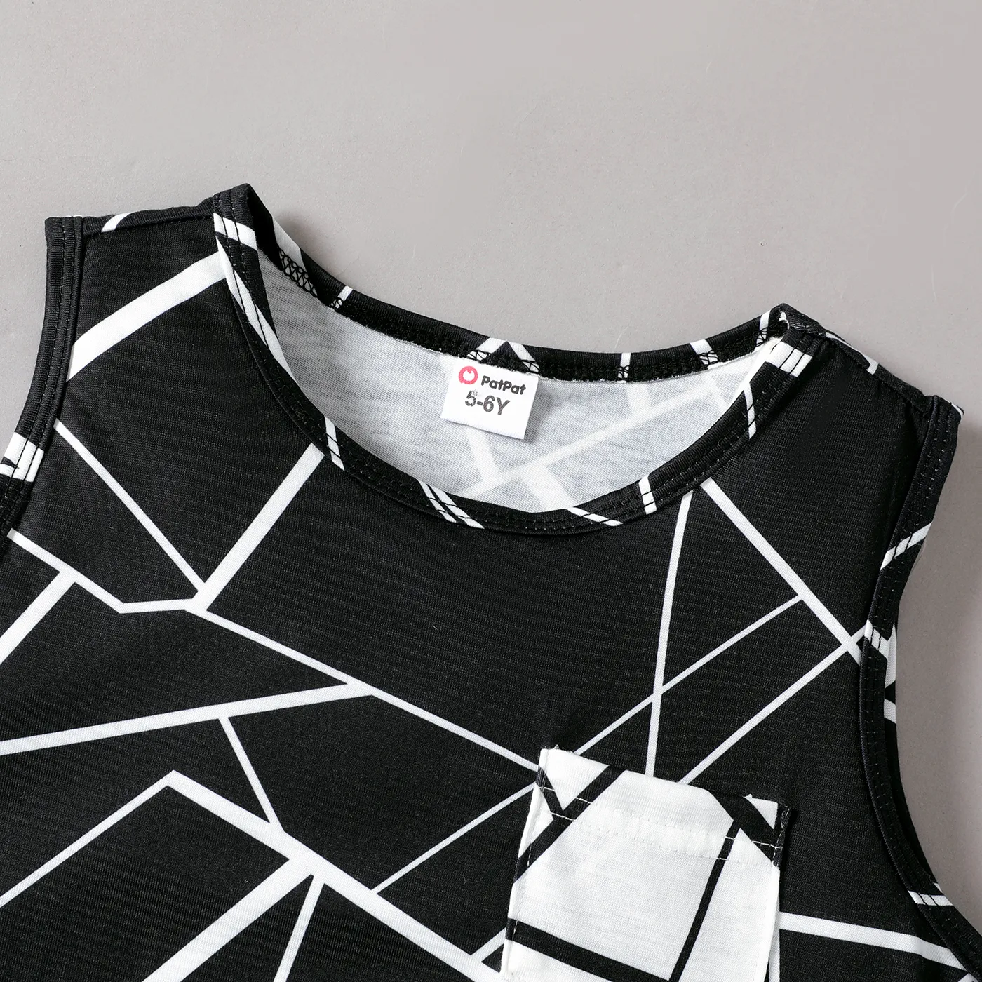 Kid Boy Geo Pattern Tank Top  image 3