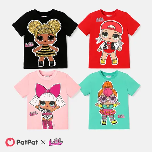L.O.L. SURPRISE! Toddler/Kid Girl Character Print Short-sleeve Cotton Tee