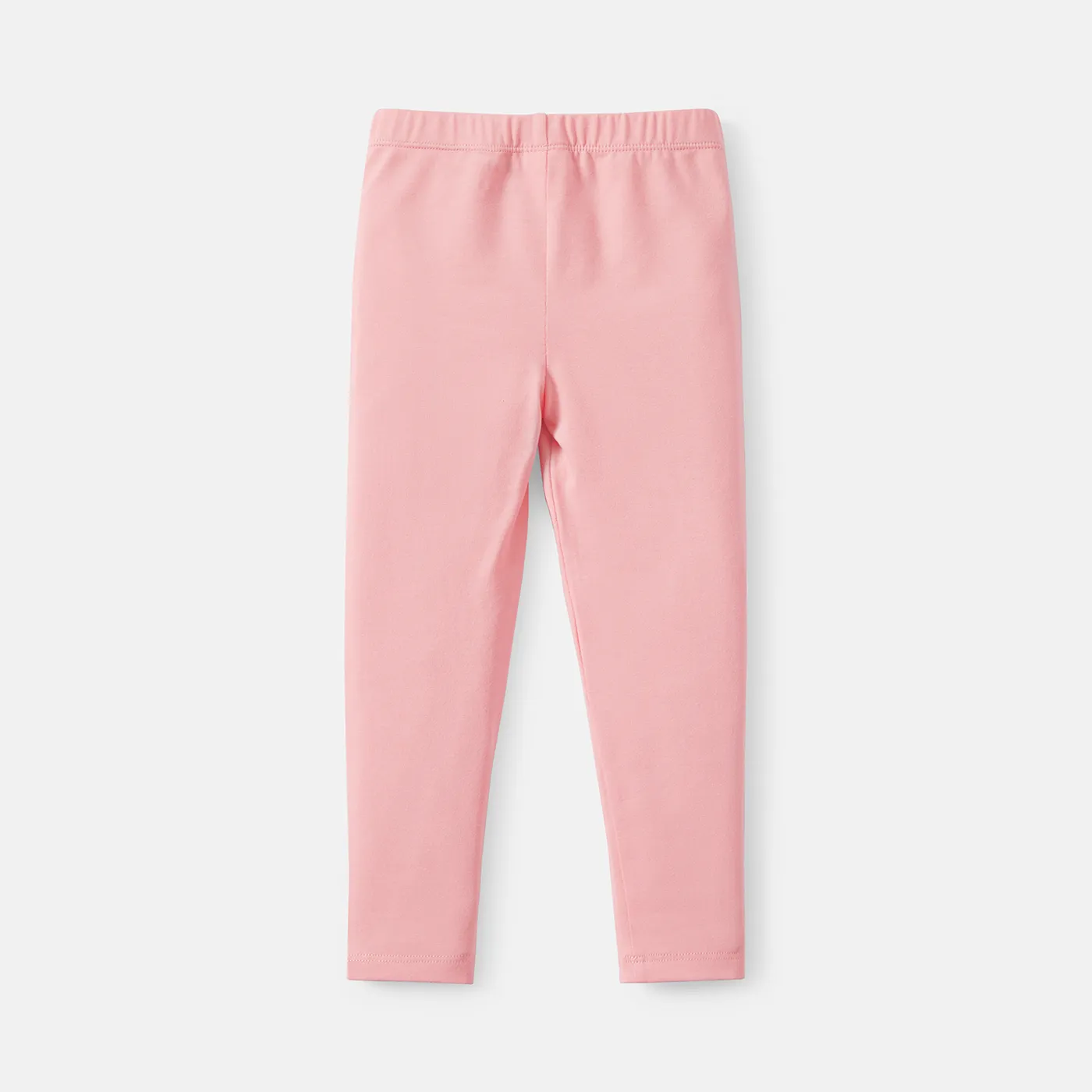 Toddler/Kid Girl Solid Color Elasticized Cotton Leggings  image 2