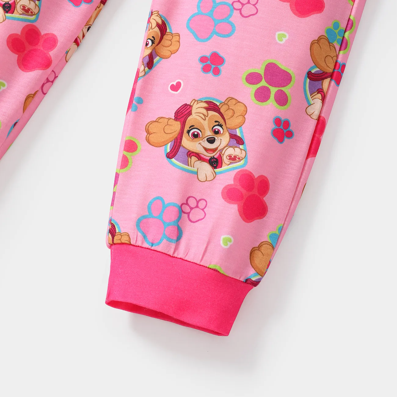 PAW Patrol Toddler Girl/Boy Short-sleeve Tee and Pants Pajamas Set Pink big image 1