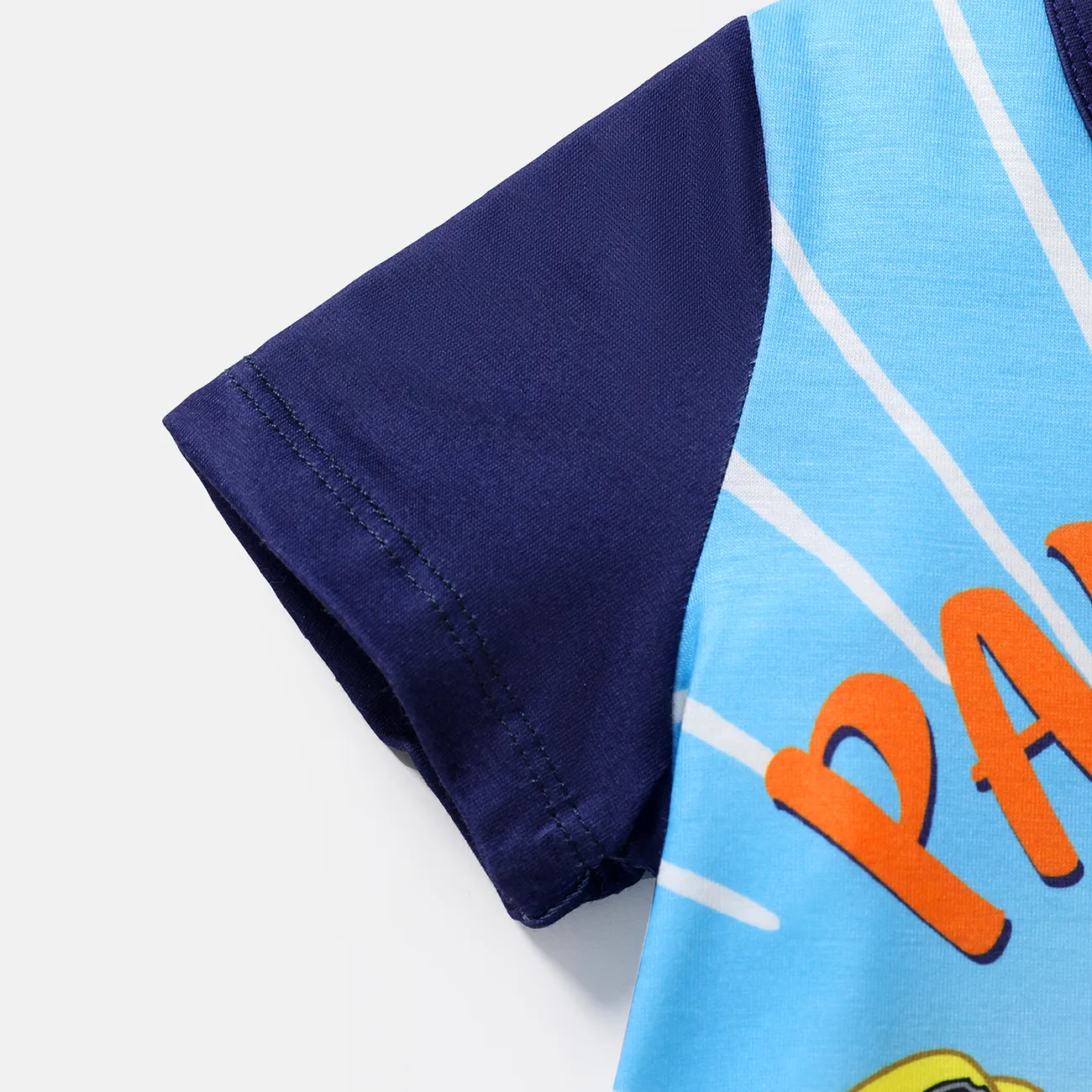 Helfer auf vier Pfoten 2 Stück Kleinkinder Unisex Stoffnähte Kindlich Hund T-Shirt-Sets blau big image 1