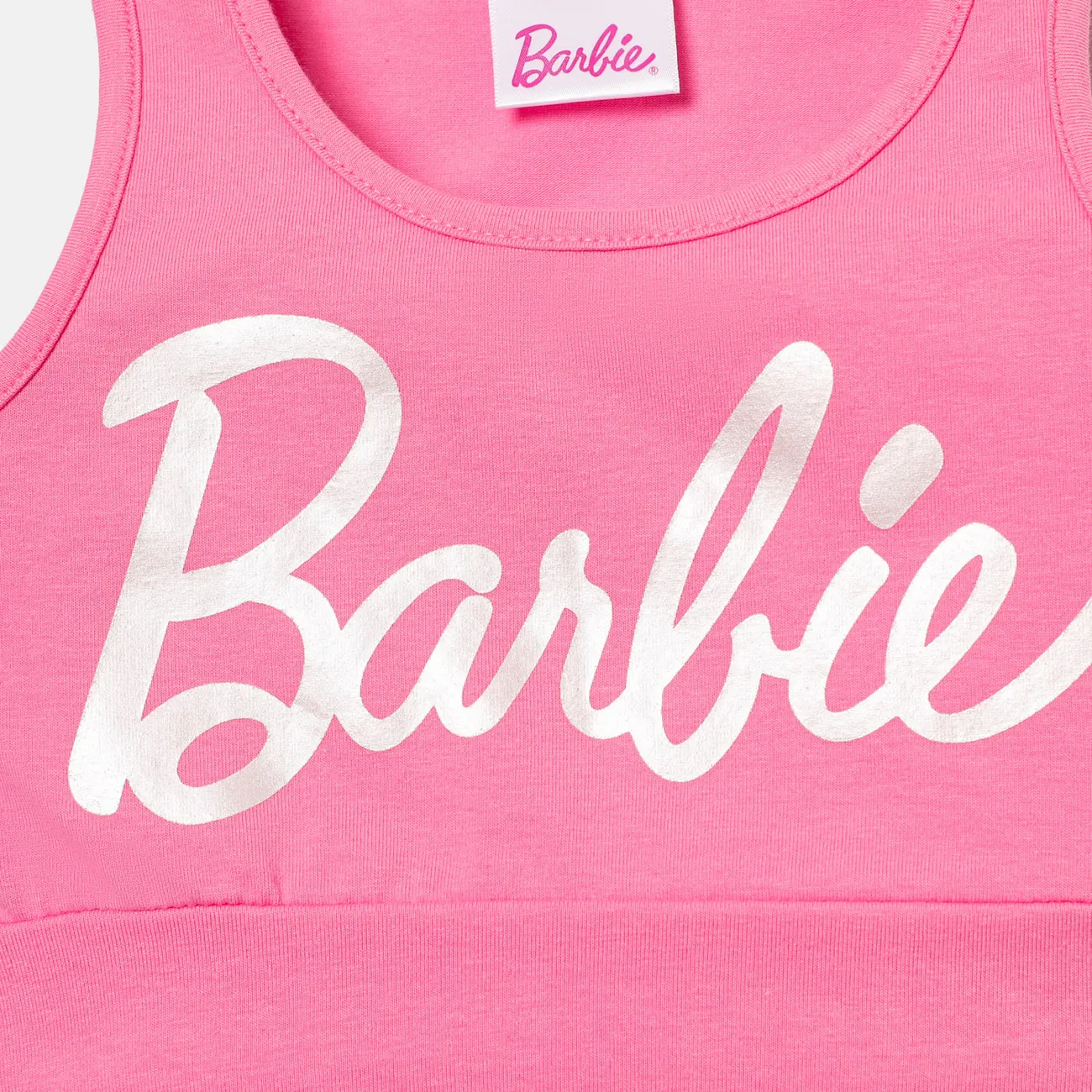 Barbie 2 unidades Chica Trenza Deportivo Conjuntos Roseo big image 1
