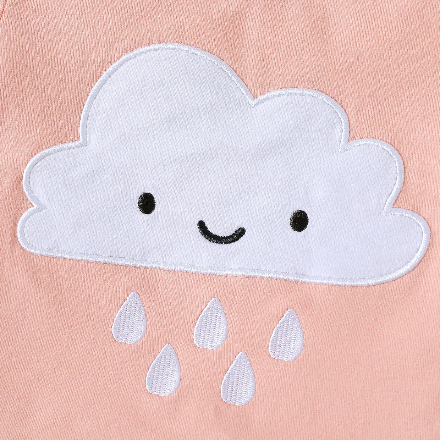 2pcs Baby Boy/Girl 95% Cotton Short-sleeve Cloud Design Tee & Shorts Set  image 4