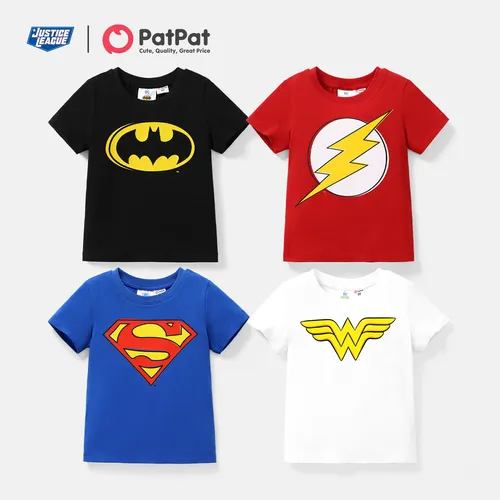 Justice League Toddler Boy Logo Print Short-sleeve Cotton Tee