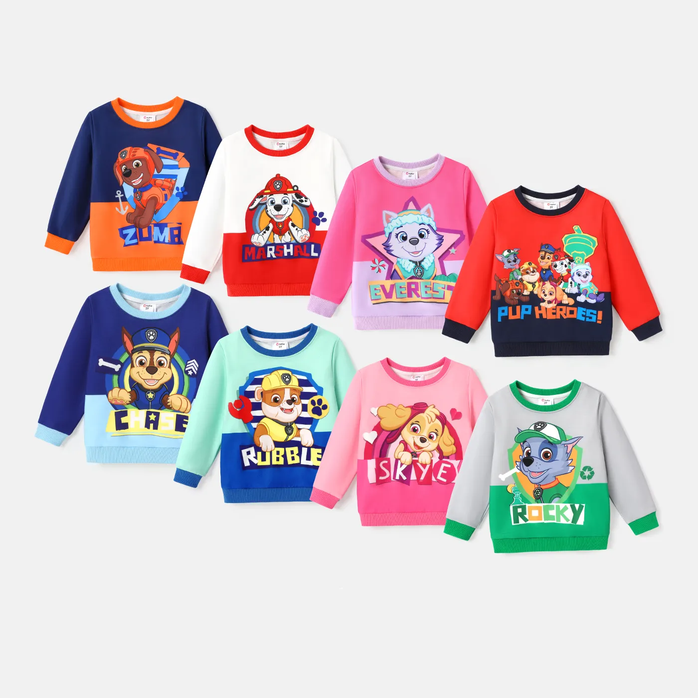 PAW Patrol Toddler Girl/Boy Colorblock Character Print Long-sleeve Tee  image 6