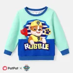 PAW Patrol Toddler Girl/Boy Colorblock Character Print Long-sleeve Tee Turquoise