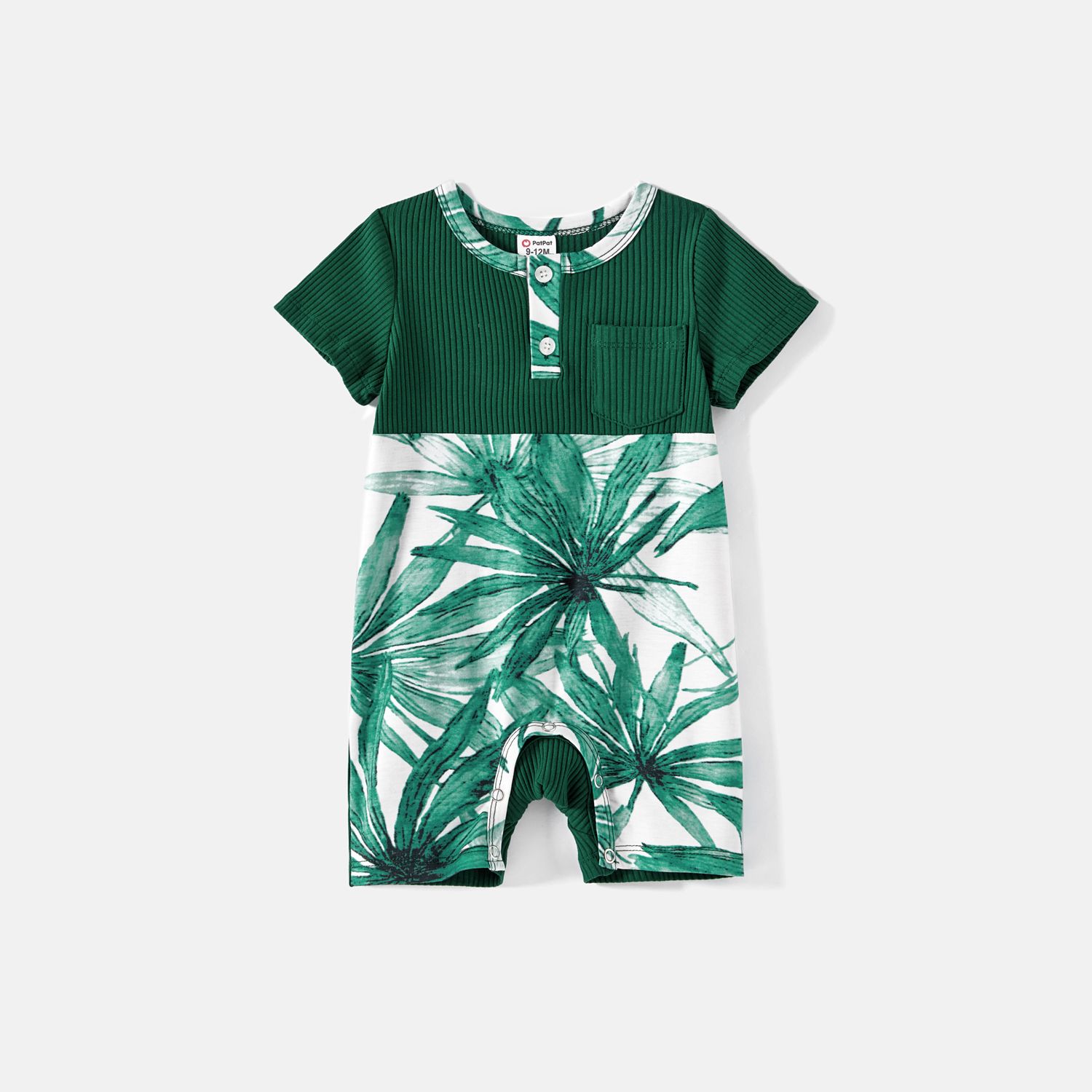 Family Matching Cotton Short-sleeve T-shirts And Allover Plant Print Spliced Naiaâ¢ Cami Dresses Sets